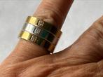 Stalen ring zirkonia, Sieraden, Tassen en Uiterlijk, Ringen, Nieuw, Kleiner dan 17, Dame, Zilver