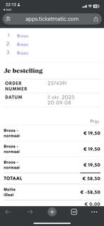 Kaartjes voor theatervoorstelling Broos Schouwburg Tilburg, Drie personen of meer, December