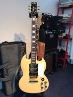 Harley Benton DC-600 VI Vintage (Gibson SG/3 Pickup config), Overige merken, Solid body, Zo goed als nieuw