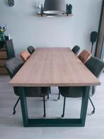 Pronto industriële eikenhouten eettafel, Huis en Inrichting, Tafels | Eettafels, Ophalen, Eikenhout, 200 cm of meer, 50 tot 100 cm