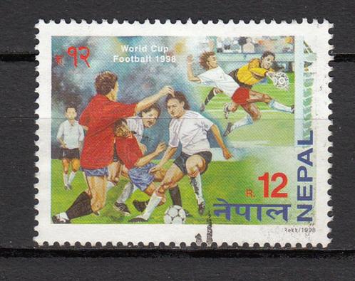 Nepal 1998 Voetbal, Postzegels en Munten, Postzegels | Azië, Gestempeld, Centraal-Azië, Verzenden