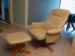 Leren Relaxfauteuil met verstelbare rug, Huis en Inrichting, Fauteuils, Ophalen, Gebruikt, 75 tot 100 cm, Modern