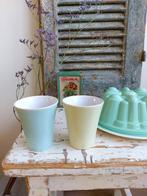 Pastel bekers van Huizen Holland, Antiek en Kunst, Ophalen of Verzenden