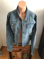 Watcher spijkerstof jeans jas jasje jack blauw studs L, Gedragen, Blauw, Maat 42/44 (L), Sps watcher