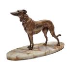 Frans Art Deco beeld hazewindhond, Ophalen of Verzenden