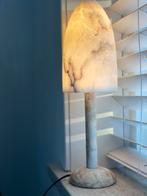 Vintage Spaanse travertin Tafellamp, Ophalen of Verzenden, Gebruikt, Overige materialen, Minder dan 50 cm