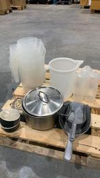 Maatbekers, winkel-meelscheppen, RVS pan, Huis en Inrichting, Keuken | Potten en Pannen, Ophalen, Gebruikt, Overige materialen