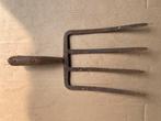 Oud Hollandsch gereedschap, gesmede spitvork, Tuin en Terras, Hand-tuingereedschap, Ophalen, Gebruikt