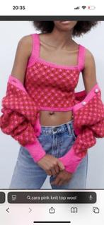 Zara wollen topje tops top cropped nieuw S, Nieuw, Ophalen of Verzenden, Zara, Zwart