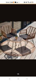 Design terras set van Tectake te koop!! (TWV:€ 300,-), Ophalen, Zo goed als nieuw