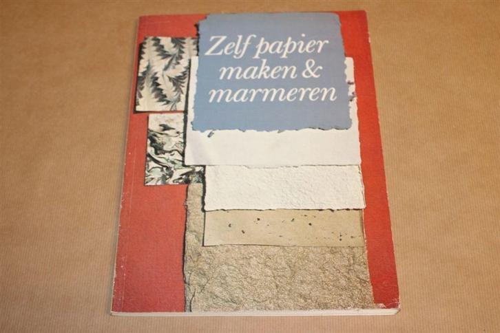 Zelf papier maken & marmeren, Boeken, Hobby en Vrije tijd, Zo goed als nieuw, Tekenen en Schilderen, Ophalen of Verzenden