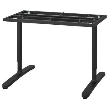 Ikea Bekant zwart onderstel bureau 120x80 - afbeelding 1