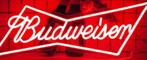 LED lamp neon stijl Budweiser (43.1x17.2cm), Ophalen of Verzenden, Nieuw, Lichtbak of (neon) lamp