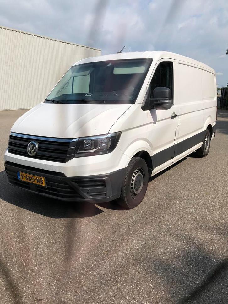 Vw Crafter 2017 2.0tdi 140 pk airco navi pdc apple, Auto's, Bestelauto's, Bedrijf, ABS, Adaptieve lichten, Adaptive Cruise Control