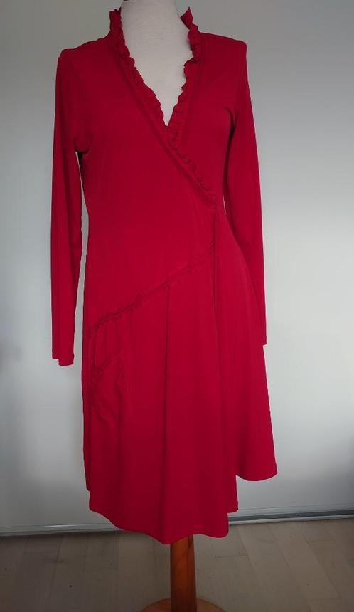 jurk Didi maat L, Kleding | Dames, Jurken, Zo goed als nieuw, Maat 38/40 (M), Rood, Onder de knie, Ophalen of Verzenden