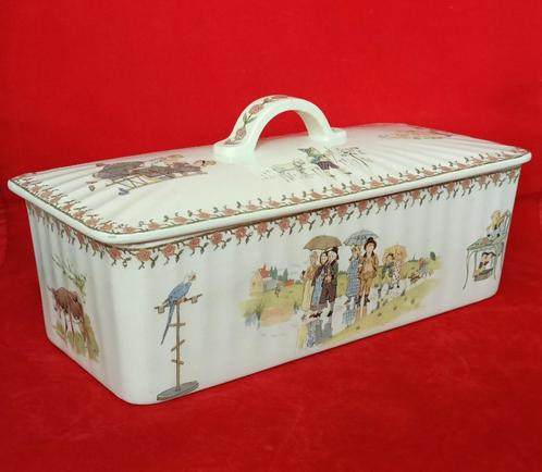 Sarreguemines Enfants Richard - cakeschaal met deksel, Antiek en Kunst, Antiek | Servies los, Ophalen of Verzenden