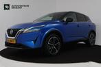 Nissan Qashqai 1.3 MHEV Xtronic Tekna Plus (PANORAMADAK, TRE, Euro 6, Blauw, Leder en Stof, Origineel Nederlands