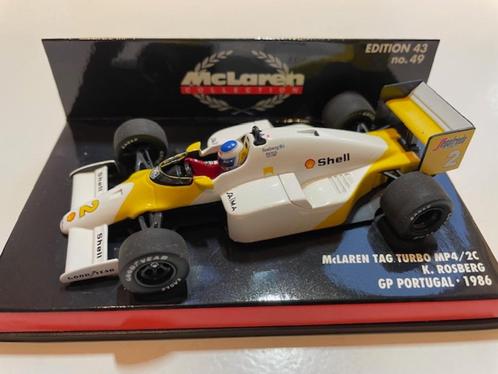 McLaren TAG Turbo MP4/2C K. Rosberg Portugal GP 1986, Verzamelen, Automerken, Motoren en Formule 1, Zo goed als nieuw, Auto's
