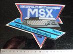 sticker philips MSX thuiscomputer home computer vintage 4x, Merk, Zo goed als nieuw, Verzenden