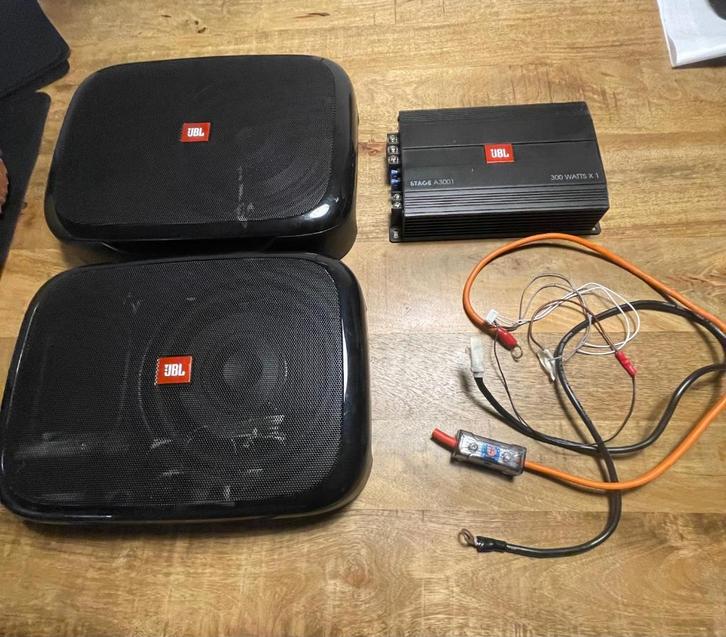 JBL Fuse subwoofers met JBL stage a3001 versterker, Auto diversen, Autospeakers, Gebruikt, Ophalen