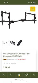 Fox Black Label Compact Pod Complete Kit (3 Rod), Watersport en Boten, Hengelsport | Karpervissen, Ophalen of Verzenden, Gebruikt