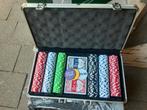 Pokerset 300 Chips in mooie aluminium koffer, Een of twee spelers, Ophalen, Zo goed als nieuw