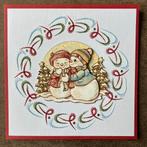 Geborduurde kaart 37, Hobby en Vrije tijd, Kaarten | Zelfgemaakt, Ophalen of Verzenden, Zo goed als nieuw, Overige thema's