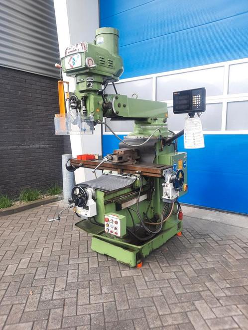 Euromill Universele Freesbank Automatische voeding Digitaal!, Doe-het-zelf en Verbouw, Gereedschap | Freesmachines, Gebruikt, Elektrisch