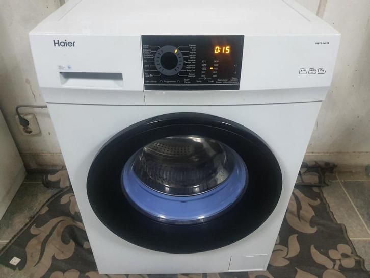 A+++ Haier wasmachine 1400 RPM 7KG Werkt Top 2.5 jaar oud, Witgoed en Apparatuur, Wasmachines, Zo goed als nieuw, Voorlader, 6 tot 8 kg