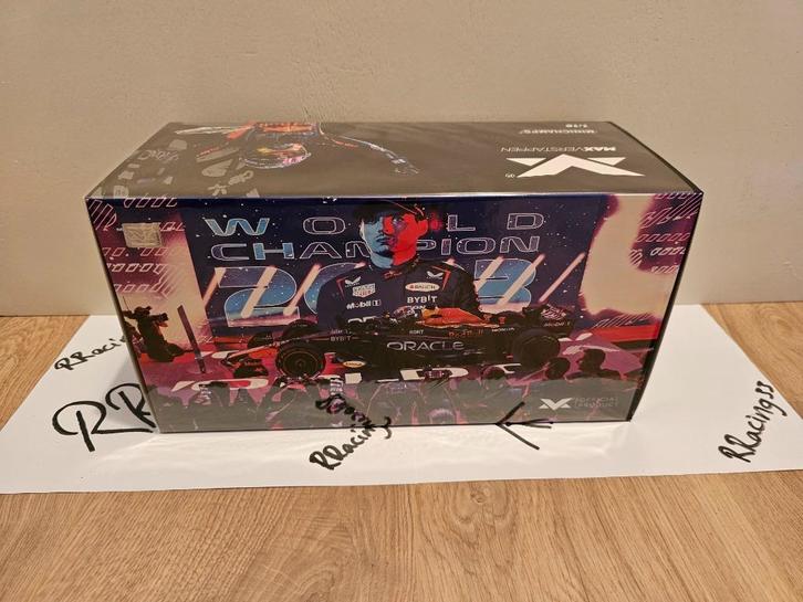 Verstappen Editie 138 World Champion 2023 Qatar rb19 1:18, Verzamelen, Automerken, Motoren en Formule 1, Nieuw, Formule 1, Ophalen of Verzenden