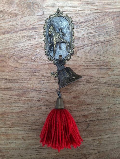 div vintage deurbel tafelbel hand-bel messing koper brons, Huis en Inrichting, Deurbellen, Gebruikt, Ophalen of Verzenden