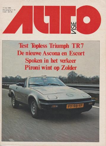 Triumph TR7 drophead test in Autovisie 1980 beschikbaar voor biedingen