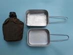 Set messtins etensbakjes en drinkfles met foedraal leger, Ophalen of Verzenden, Landmacht, Nederland