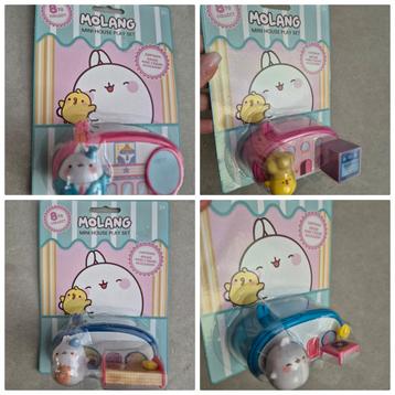 Molang Mini House Play Sets - 4 stuks - Nieuw beschikbaar voor biedingen