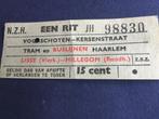 OUD TRAM PLAATSBEWIJS VOORSCHOTEN, Verzamelen, Spoorwegen en Tramwegen, Verzenden, Gebruikt, Tram, Kaart of Prent