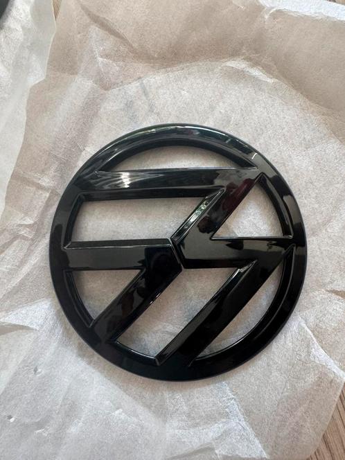 Volkswagen logo glans zwart, Auto diversen, Autostickers, Ophalen of Verzenden