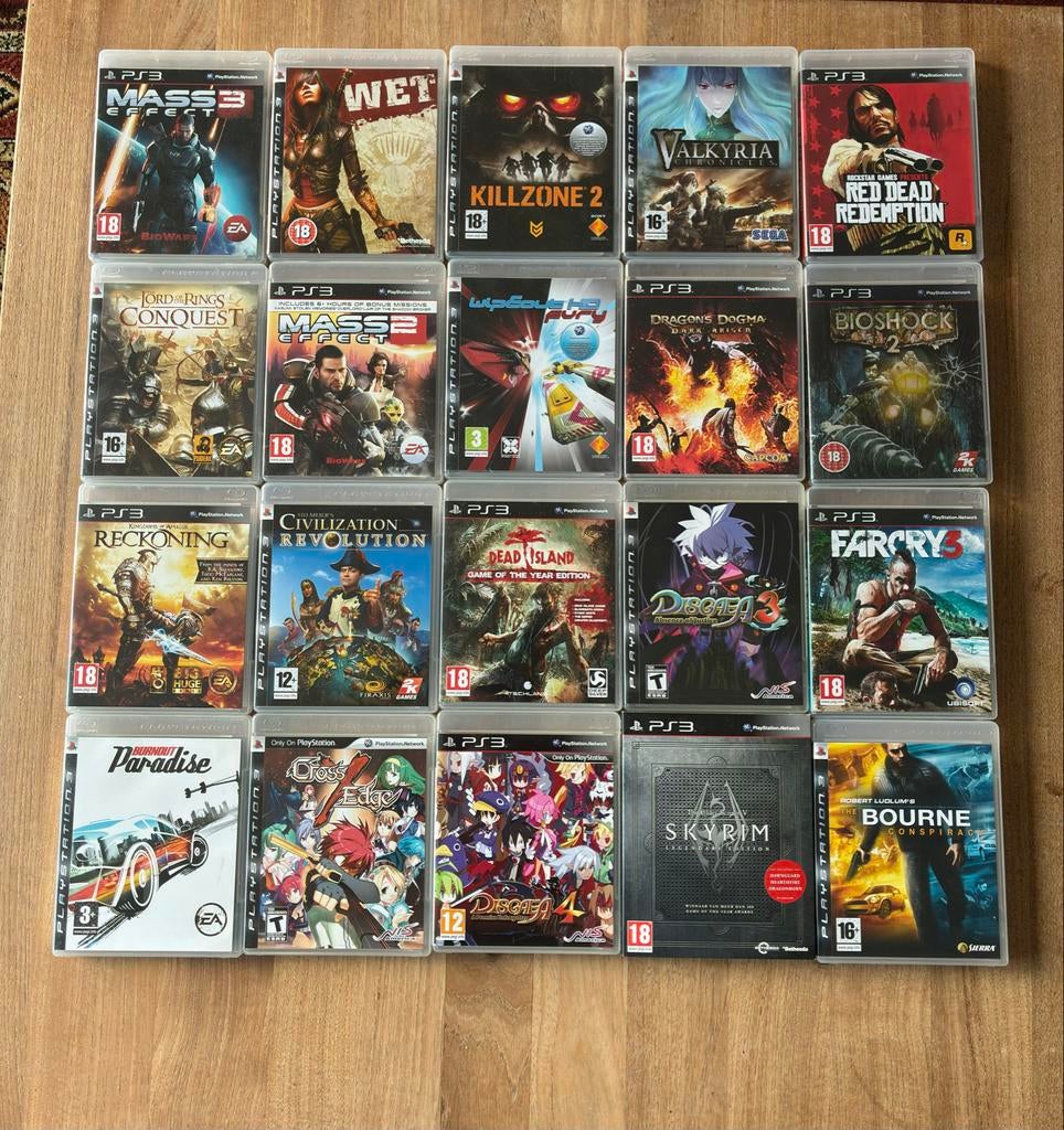 Grote collectie PlayStation 3 games - Diverse genres, Gebruikt, Vanaf 18 jaar, Overige genres, 1 speler