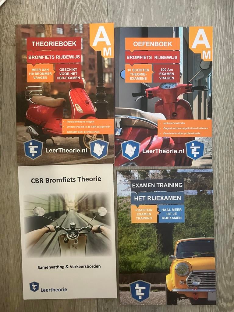 Bromfiets Rijbewijs Theorie- en Oefenboeken (AM), Ophalen of Verzenden, Zo goed als nieuw, Overige niveaus, Overige vakken
