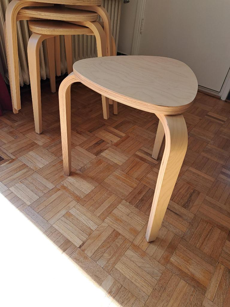 4 Ikea krukjes, Ophalen, Zo goed als nieuw, Hout