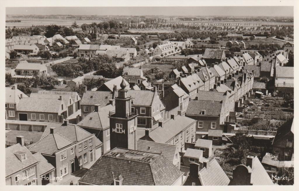 SLUIS Panorama, Verzenden, 1940 tot 1960, Ongelopen, Zeeland