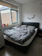 Boxspring tweepersoonsbed 140x200 te koop!, Ophalen, Zwart, Tweepersoons, 140 cm