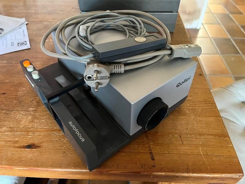 diaprojector, Ophalen, Gebruikt