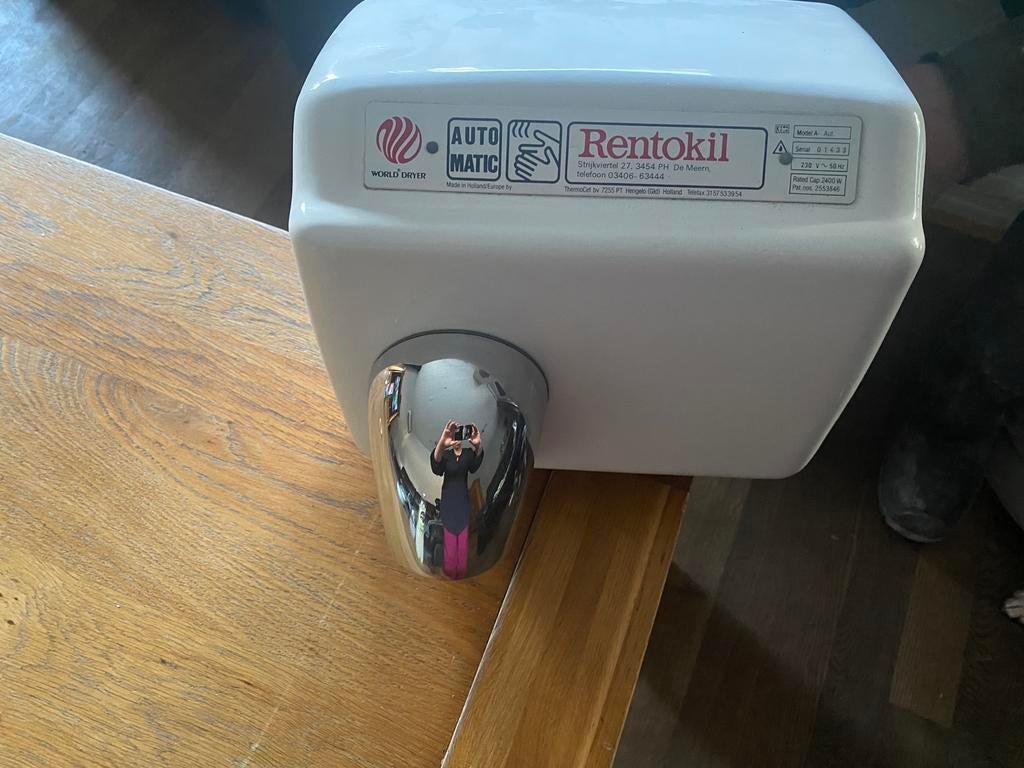 Te koop Rentokil handdroger, Ophalen, Gebruikt, Toilet
