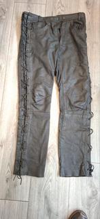 Nette motorbroek leer, Ophalen, Zo goed als nieuw, Zwart