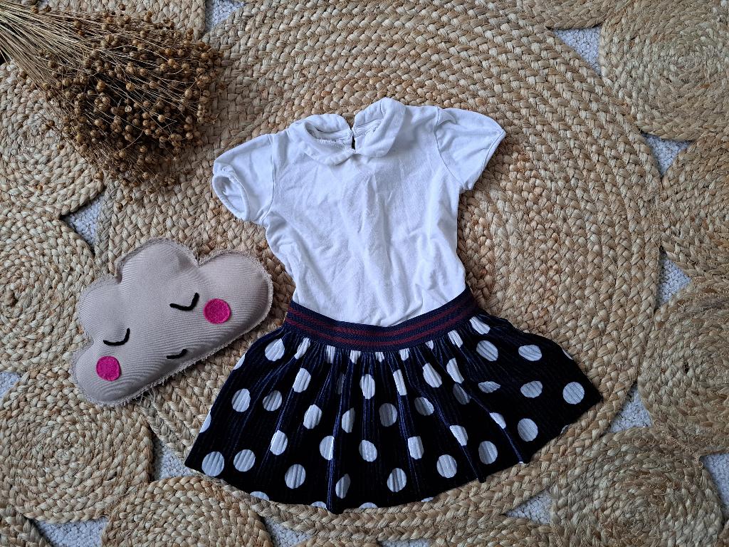Vrolijk stippen rokje maat 86, Kinderen en Baby's, Babykleding | Maat 86, Ophalen of Verzenden, Zo goed als nieuw, Meisje, Jurkje of Rokje