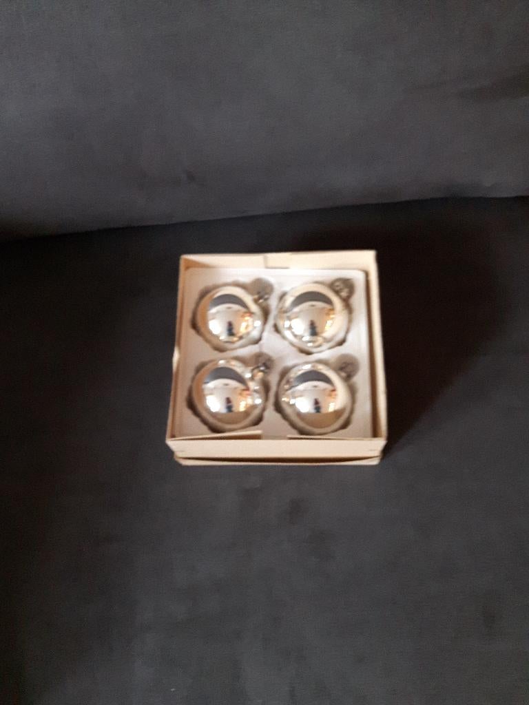 Kerst ballen zilver jaren '60/'70, Ophalen of Verzenden, Gebruikt