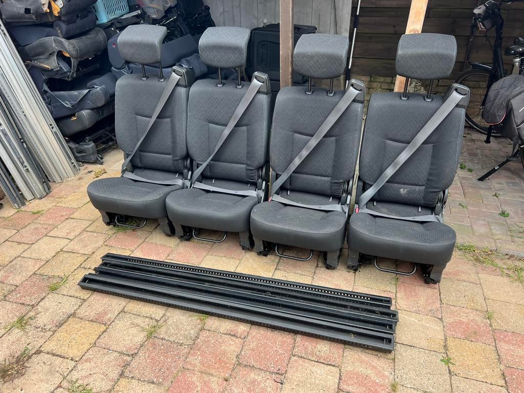 Diverse zwart stoffen stoelen 3p gordel isofix zelfbouwcampe, Auto-onderdelen, Ophalen, Citroën