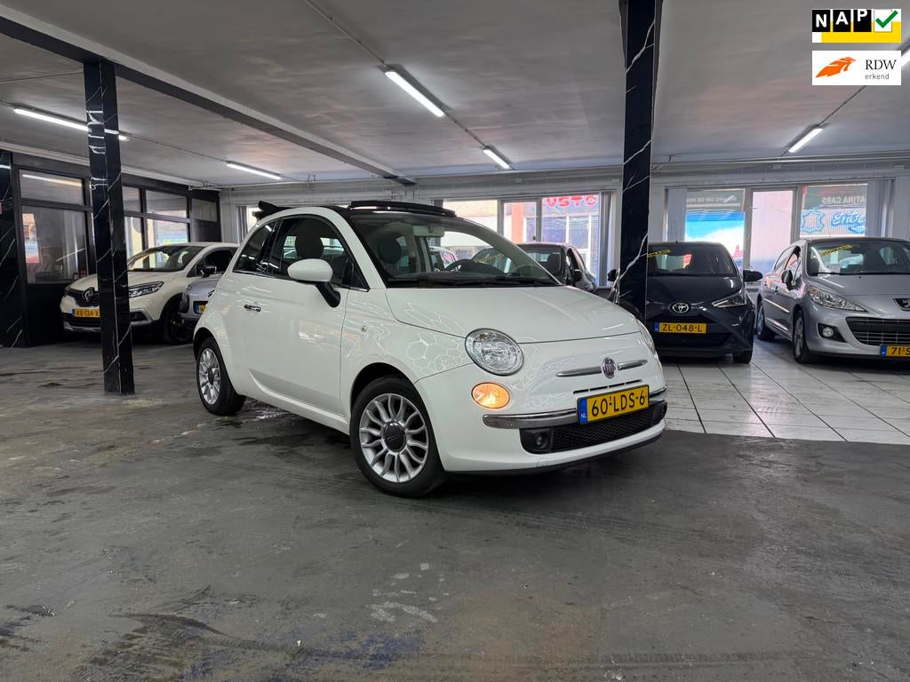 Fiat 500 C 1.2 Lounge Automaat | Airco | Cabrio, Euro 5, Gebruikt, 1242 cc, 4 cilinders