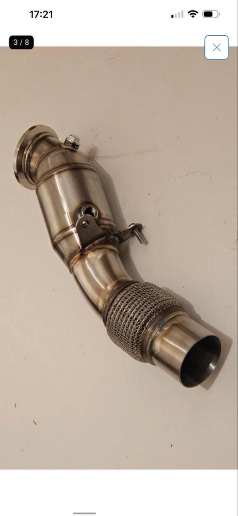 Downpipe 200 cells sport kat BMW F32 F33 F36 420i-430i B48, Auto-onderdelen, Uitlaatsystemen, Ophalen of Verzenden, Nieuw, BMW