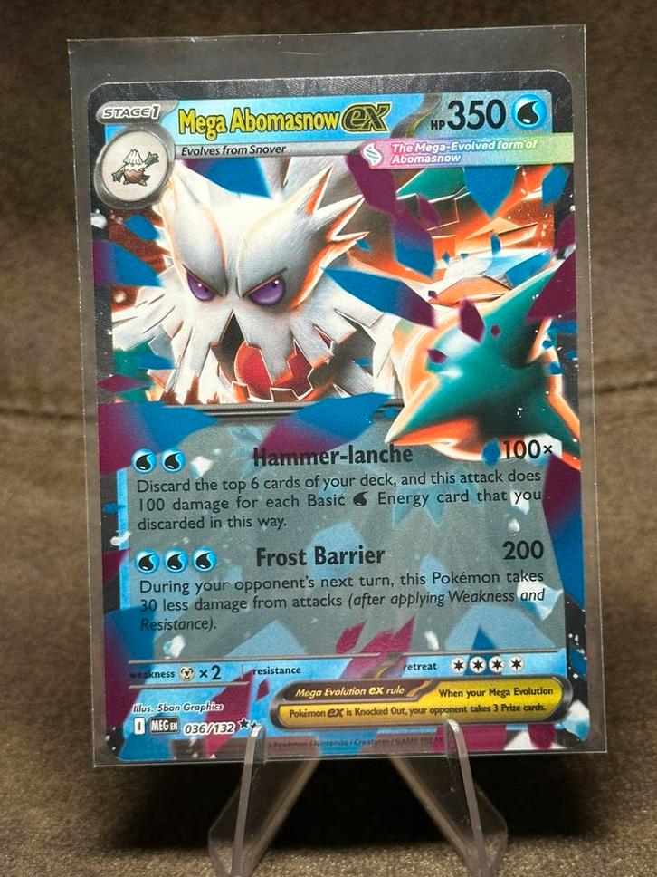 Mega Abomasnow Ex #36 036/132 (Pokemon Mega Evolution), Hobby en Vrije tijd, Verzamelkaartspellen | Pokémon, Zo goed als nieuw